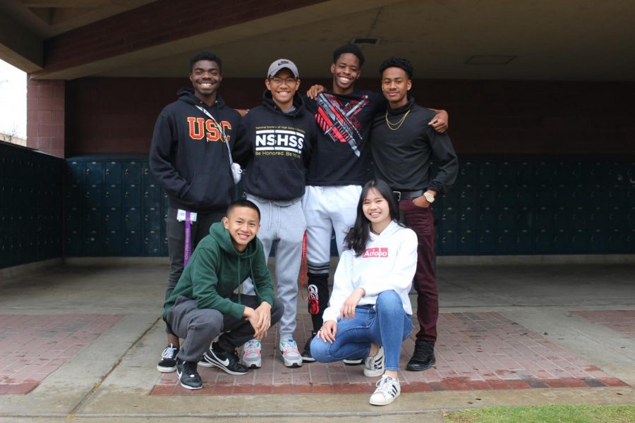 Ridgeview students pulled off an entertaining show filled with unique moves. (top left to right) Theodore Walker, Gerald De Jesus, Michael Zachary, Andre Norman, (bottom) Blake luangamath, and Mikayla 