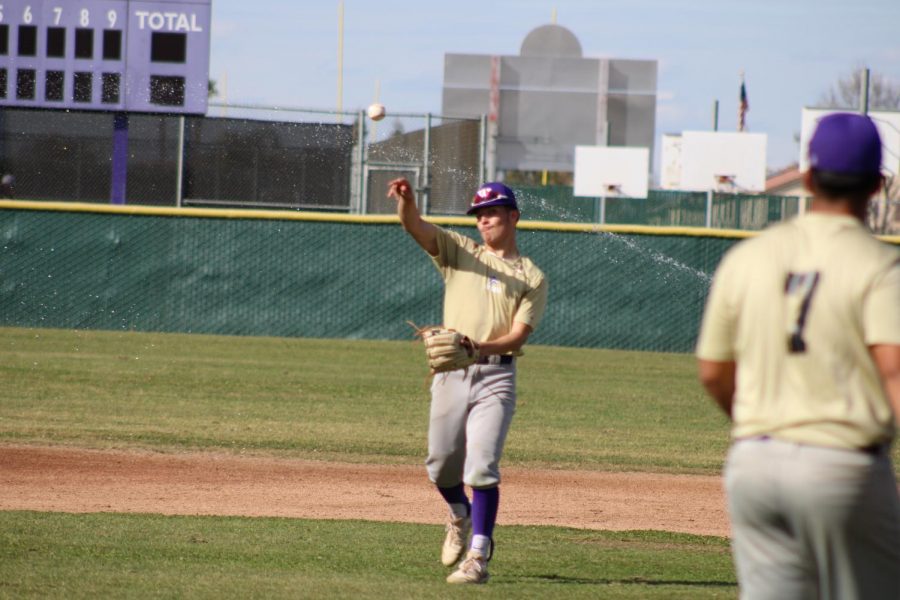 Ethan Trejo throws the ball during a practice this season. 
