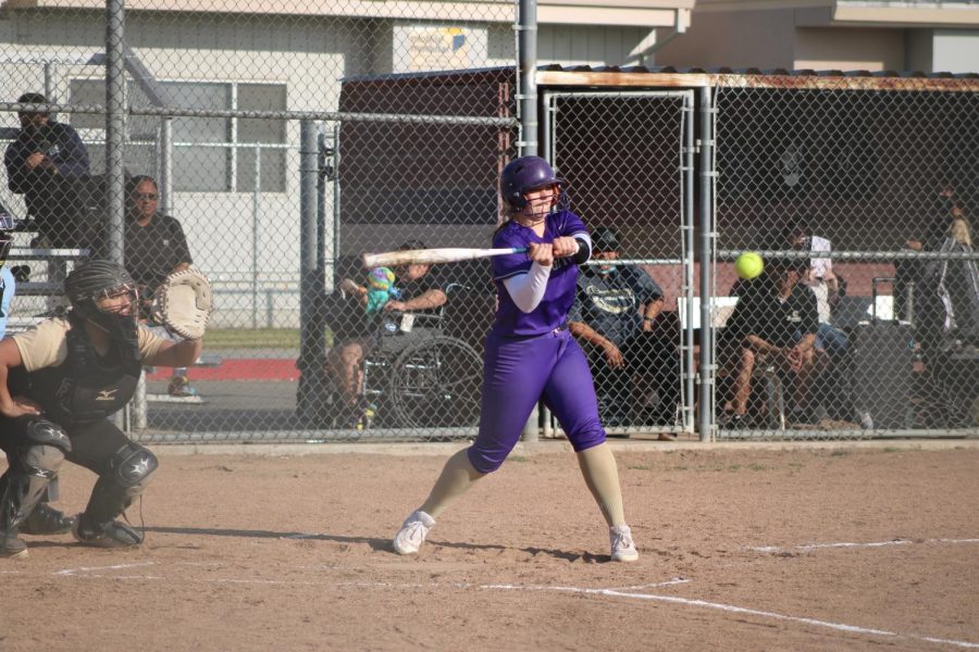 Aryanna Zuniga Hernandez takes a swing during a recent game.