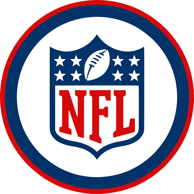 The National Football League logo is pictured in the center. 