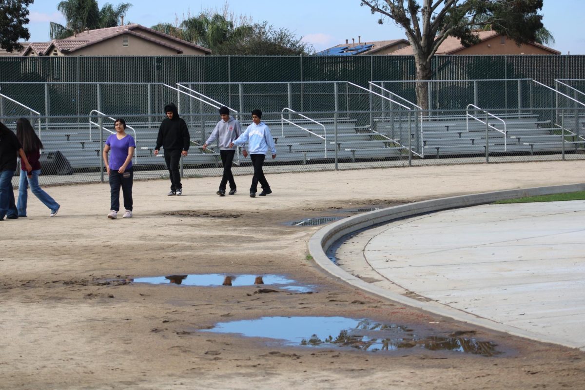 Students Walking the Track.