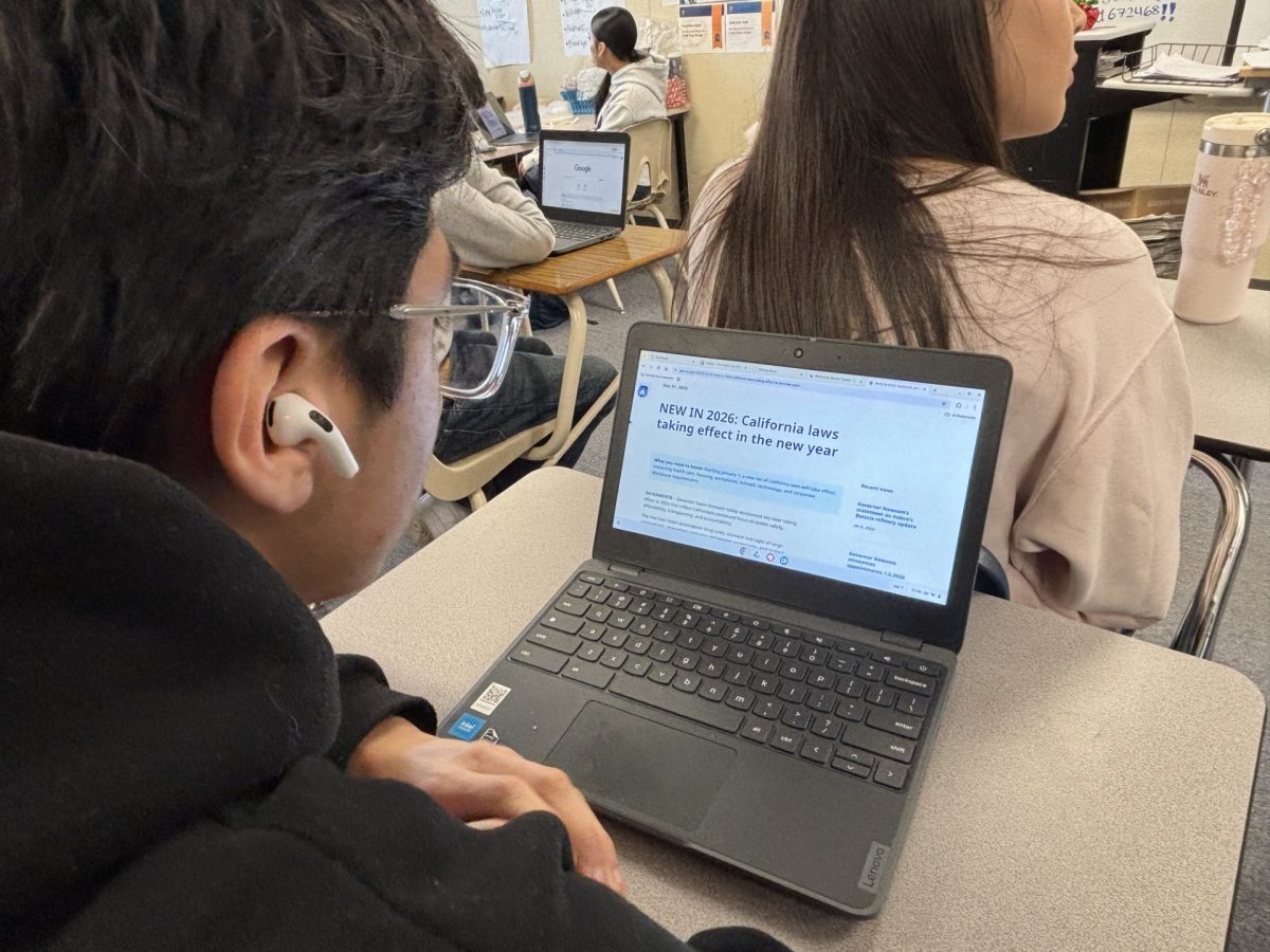Student looking at the upcoming California laws for 2026.